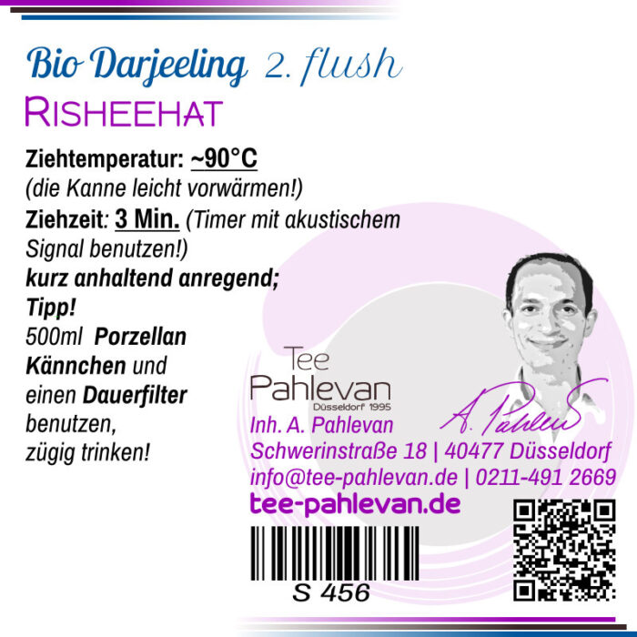 Bio Schwarzer Tee Darjeeling Risheehat second flush | kräftig harmonisch vollmundig von Tee Pahlevan