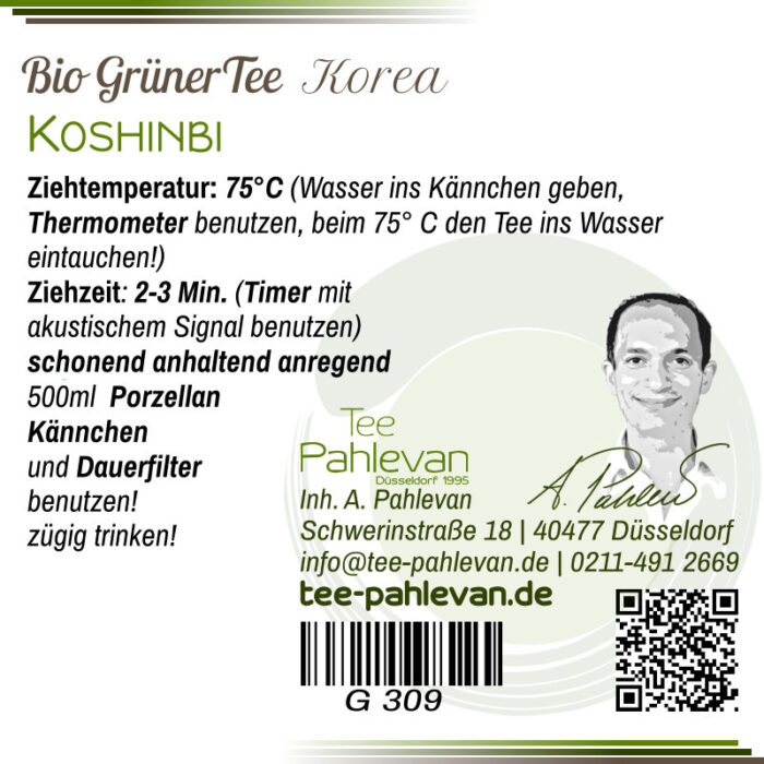 Bio Grüner Tee aus Korea, Koshinbi | frisch, grasig, nussig, leicht von Tee Pahlevan