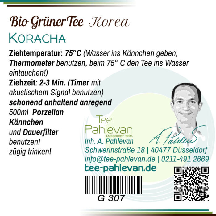 Bio Grüner Tee aus Korea, Koracha | intensiv duftig, fruchtig rund von Tee Pahlevan