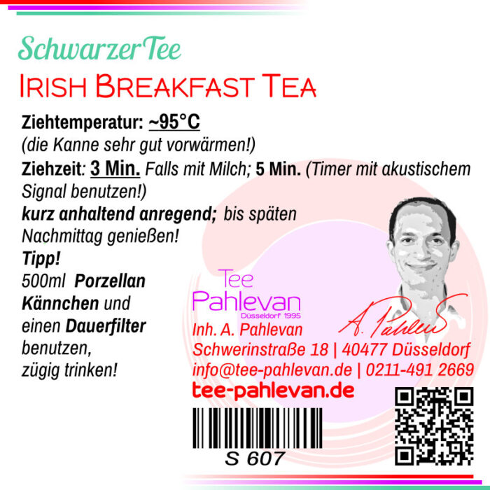 Schwarzer Tee Irish Breakfast | kräftig malzig vollmundig von Tee Pahlevan