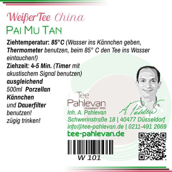 Weißer Tee Pai Mu Tan | 85° C, 4 bis 5 Minuten, ausgleichend