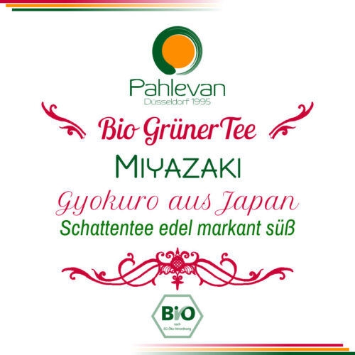 Bio Grüner Tee Gyokuro Miyazaki | aus Japan Schattentee edel markant süß von Tee Pahlevan