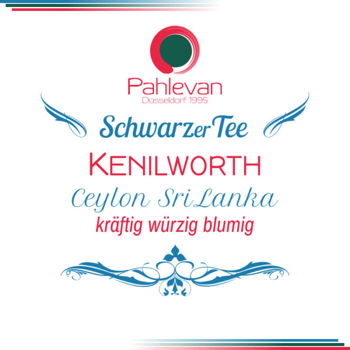 Schwarzer Tee Ceylon Kenilworth | kräftig würzig blumig von Tee Pahlevan