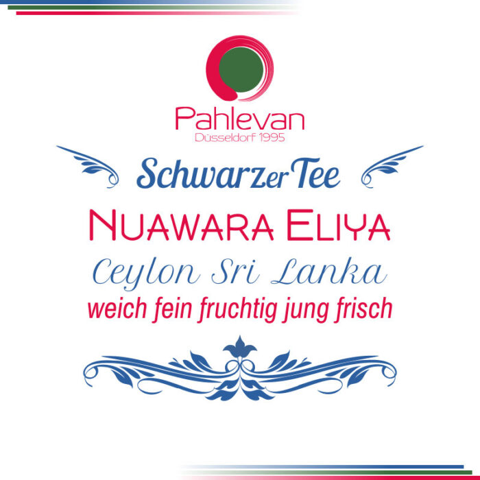 Schwarzer Tee Ceylon Nuwara Eliya | weich fein fruchtig jung frisch von Tee Pahlevan