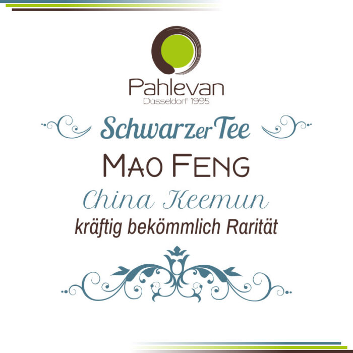 Schwarzer Tee China Keemun Mao Feng | edel kräftig Rarität von Tee Pahlevan