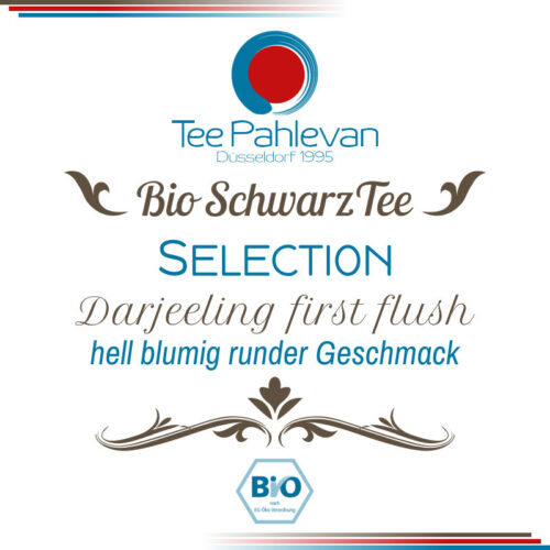 Bio Schwarzer Tee Darjeeling Selection first flush | hell blumig runder Geschmack von Tee Pahlevan