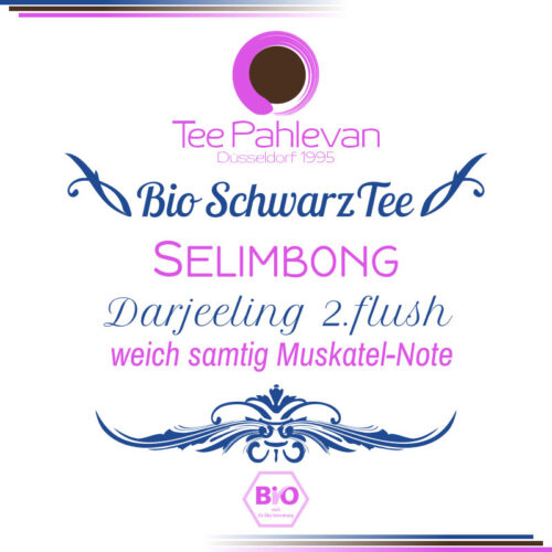 Bio Schwarzer Tee Darjeeling Selimbong second flush | weich samtig Muskatel-Note von Tee Pahlevan