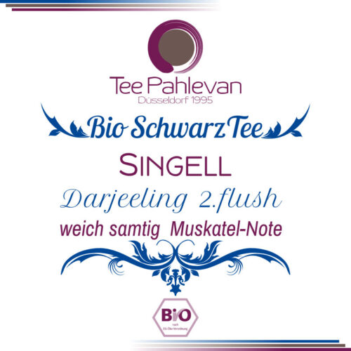 Bio Schwarzer Tee Darjeeling Singell second flush | weich samtig Muskatel-Note von Tee Pahlevan