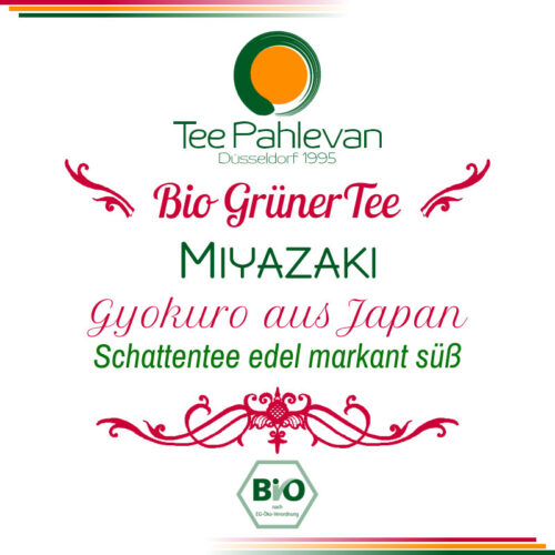 Bio Grüner Tee Gyokuro Miyazaki | aus Japan Schattentee edel markant süß von Tee Pahlevan