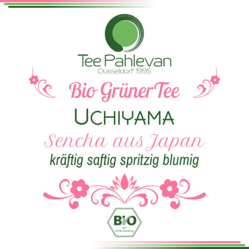 Bio Grüner Tee Sencha Uchiyama | aus Japan kräftig saftig spritzig blumig von Tee Pahlevan