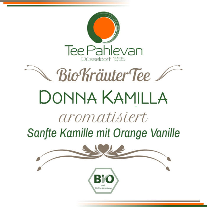 Kräutertee Donna Kamilla | sanfte Kamille mit Orange Vanille von Tee Pahlevan