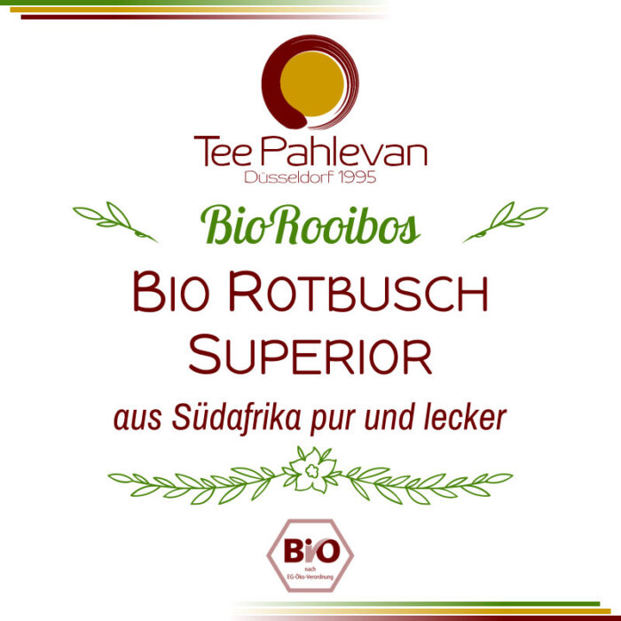 Bio Rotbusch Tee Rotbusch Superior | aus Südafrika pur und lecker von Tee Pahlevan