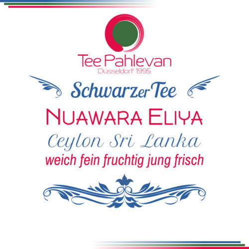 Schwarzer Tee Ceylon Nuwara Eliya | weich fein fruchtig jung frisch von Tee Pahlevan