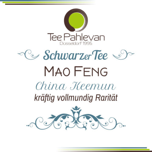 Schwarzer Tee China Keemun Mao Feng | edel kräftig Rarität von Tee Pahlevan