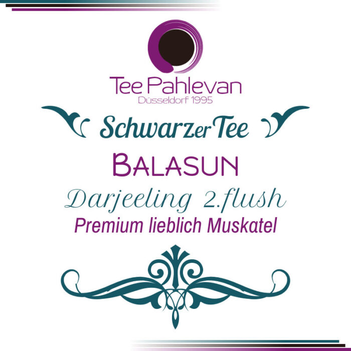 Schwarzer Tee Darjeeling Balasun second flush | Premium Tee lieblich Muskatel Rarität von Tee Pahlevan