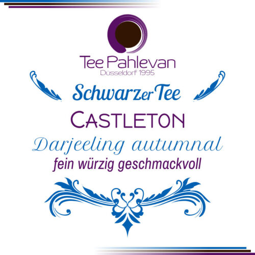 Schwarzer Tee Darjeeling Castleton second flush | fein würzig geschmackvoll von Tee Pahlevan