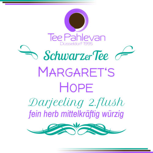 Schwarzer Tee Darjeeling Margarets Hope second flush | fein herb mittelkräftig würzig von Tee Pahlevan