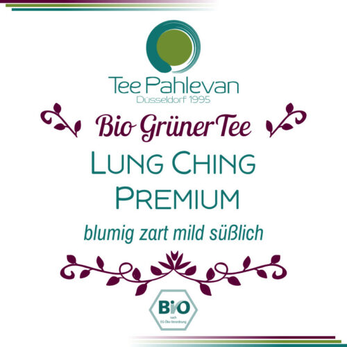 Bio Grüner Tee Lung Ching Premium | China blumig zart mild süßlich von Tee Pahlevan