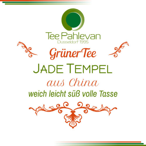 Grüner Tee Jade Tempel | China weich leicht süß volle Tasse von Tee Pahlevan