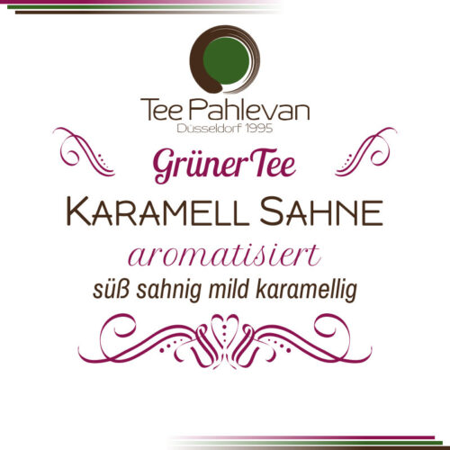 Grüner Tee Karamell Sahne | süß sahnig mild karamellig von Tee Pahlevan