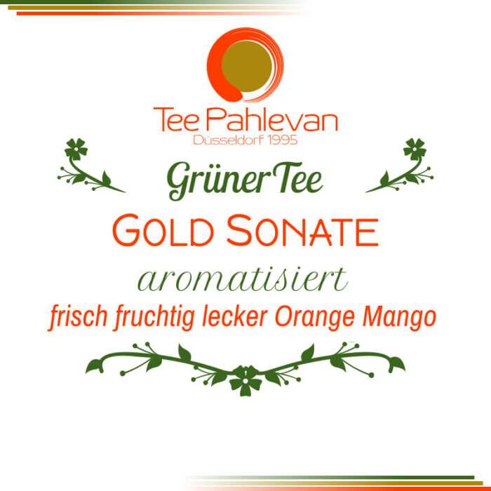 Grüner Tee Goldsonate | frisch fruchtig lecker Orange Grapefruit von Tee Pahlevan