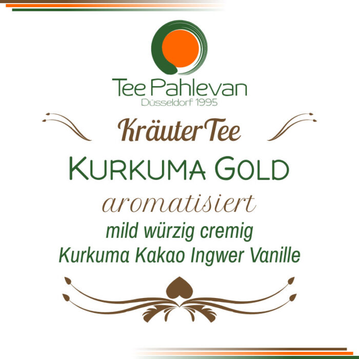 Kräuterteemischung aromatisiert Kurkuma Gold