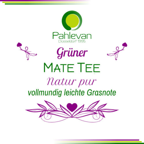 Kräutertee Grüner Mate Tee | vollmundig leichte Grasnote von Tee Pahlevan