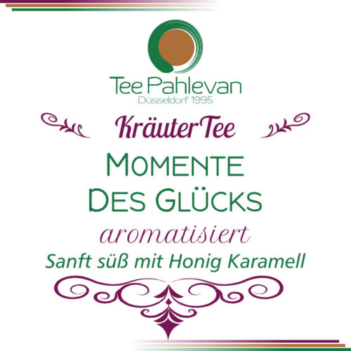 Aromatisierte Kräuterteemischung Momente des Glücks