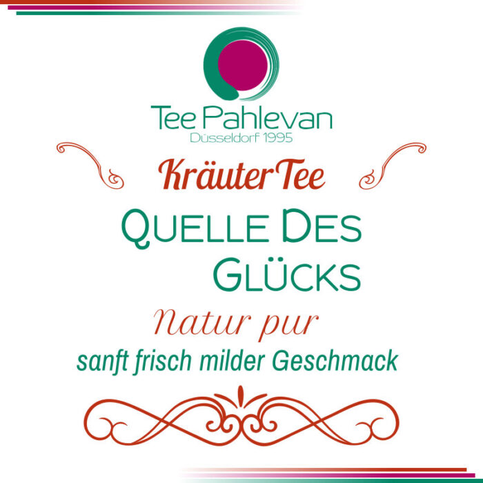 Kräutertee Quelle des Glücks | sanft frisch milder Geschmack von Tee Pahlevan