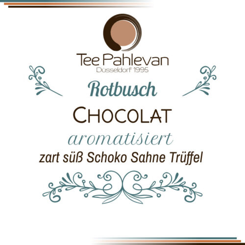 Rotbusch Tee Chocolat | zart süß Schoko Sahne Trüffel von Tee Pahlevan