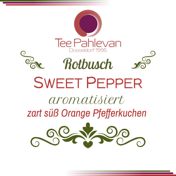 Rotbusch Tee Sweet Pepper | zart süß Orange Pfefferkuchen von Tee Pahlevan