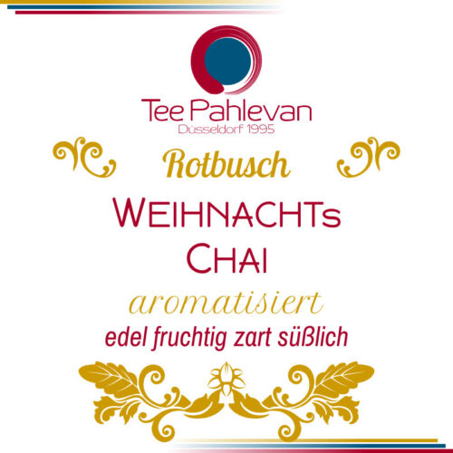 Rotbusch Tee Weihnachts Chai | edel fruchtig zart süßlich von Tee Pahlevan