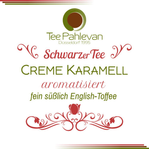 Schwarzer Tee Cream Karamell | fein süßlich wie English Toffee von Tee Pahlevan