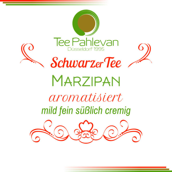 Schwarzer Tee Marzipan | mild fein süßlich cremig von Tee Pahlevan