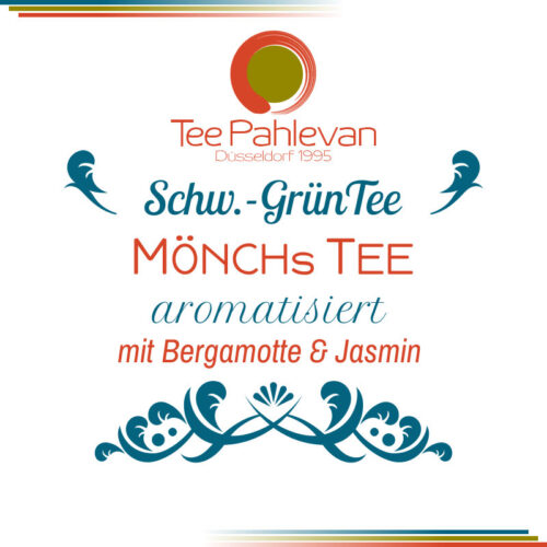 Schwarzer Tee Mönchs Tee | frisch blumig mit Bergamotte Jasmin von Tee Pahlevan