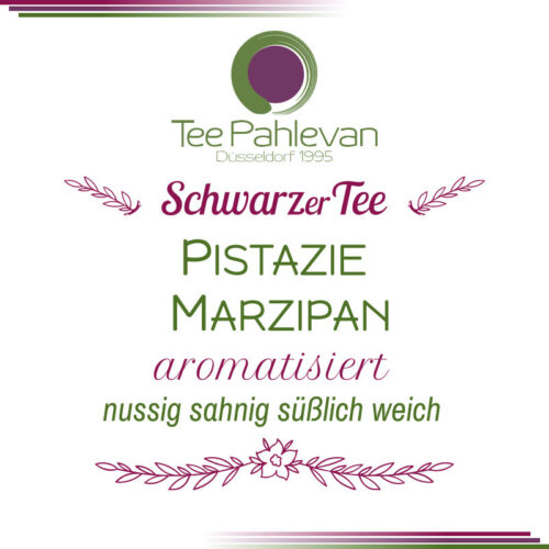 Schwarzer Tee Pistazie Marzipan | nussig sahnig süßlich weich von Tee Pahlevan