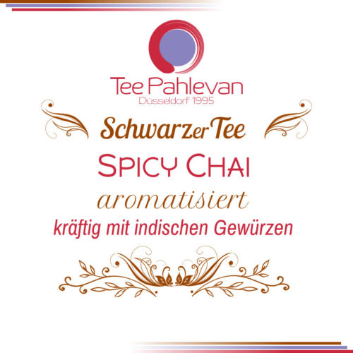 Schwarzer Tee Spicy Chai | kräftig würzig mit indischen Gewürzen von Tee Pahlevan