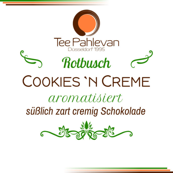 Rotbuschteemischung aromatisiert Cookies and Creme