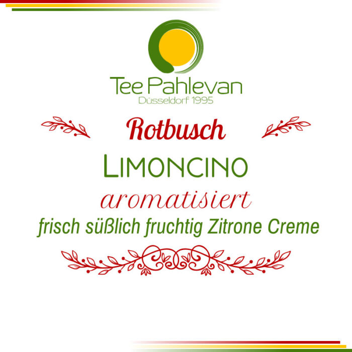 Rotbuschteemischung aromatisiert Limoncino