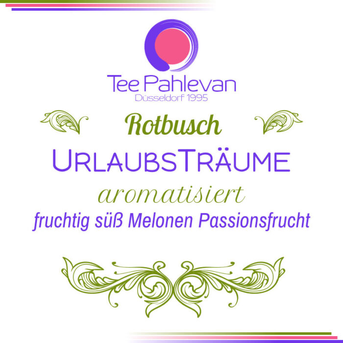 Rotbuschteemischung aromatisiert Urlaubsträume